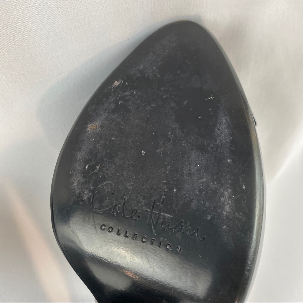 Cole Haan Patent Leather Platform Shoes With Bow - Picture 12 of 14
